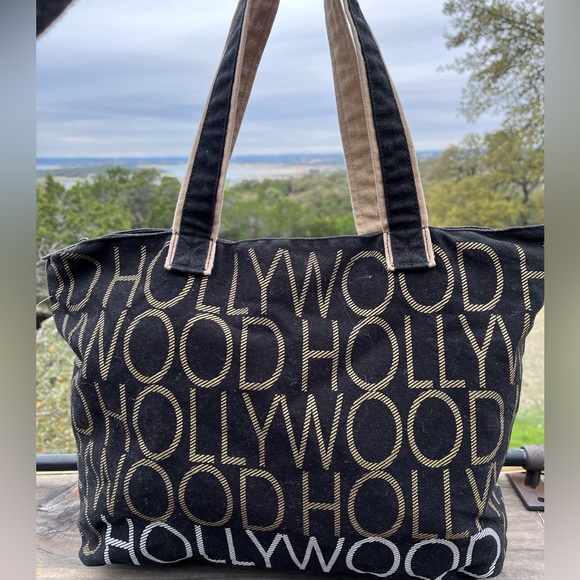 EUC Robin Ruth Hollywood Print Fabric Tote - Picture 3 of 7
